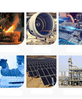 Various industrial and lab settings related to 2 Pack High Purity Graphite Sheets For Lab Grade Use With High Temperature Resistance And Acid Alkali Durability Ideal For Electrode Plates EDM Carbon Graphite Plate 200 By 100 By 10 Mm Conductive Lab Material