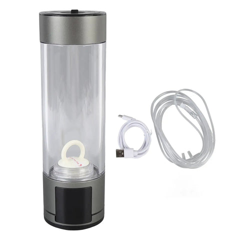 Portable 400ml Hydrogen Water Bottle Ionizer For Travel On The Go With Rechargeable Li Battery Sealed Design For Daily Use