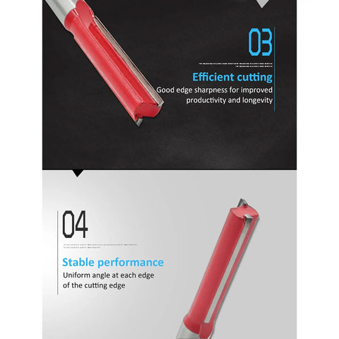 Must-Kill 1/2 Inch Shank Flush Trim Router Bit For Woodworking Pros showing cutting edge details for efficient performance.