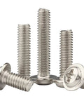 Bulk 50 Pack M4 x 50mm pan head Phillips machine screws nickel plated steel for DIY projects and electronics