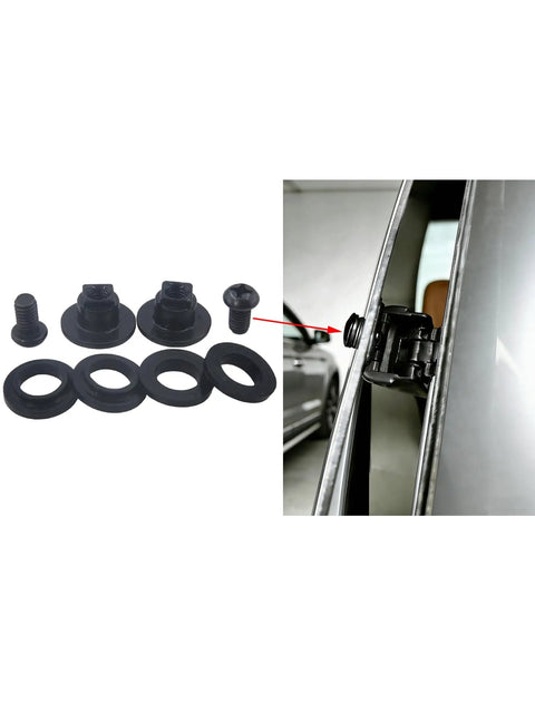 2 Pack Rear Window Latch Bolts Nuts Screws For Sienna GSL ASL 2003 2017 Quarter Glass Latch Kit With Silicone Washers
