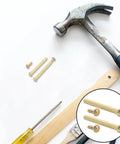 Folding Fan Rivet Nail Nut Replacement Kit 3mm Golden Steel Set For DIY Repair And Craft Projects, Universal Compatibility, Hand Fan Accessories, Paper Fan Repair Parts, Easy Install And Durable Build, gold rivets and tools