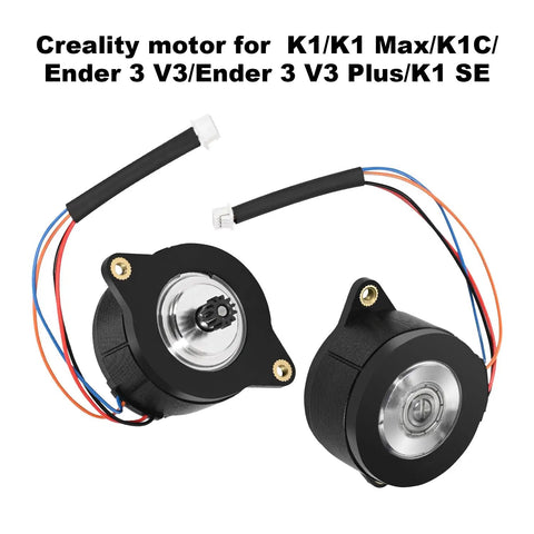 Beefed Up Extruder Motor For 3D Printers Low Noise Stepper With 0.8A Per Phase And 12 Tooth Gear High Torque Smooth Filament Feeding For K1 Max K1 Ender 3 V3 Series And K1 SE Plug And Play Compatibility, black stepper motor with cables
