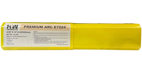 Arc Stick Electrodes 5/32 Inch By 14 Inch Welding Rods 10 Pound Box High Deposition Smooth Stable Arc With Easy Slag Removal