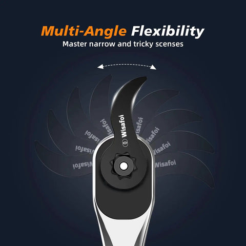 Heavy Duty Pry Bar Wrench Adapter Head For Tight Spaces Fits Half Inch Drive Ratchet 8 Point Square Crowbar Adapter Tool