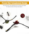 Super Handy 17 Pack Replacement Parts Kit For Ozmo Robot Vacuums side brushes prevent hair entanglement design