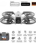 Image of Phone Free FPV RC Drone With Built In Display Screen Remote Controller For Instant Live Video No App Needed No Phone Sync Just Fly Like A Pro 417 Edition showcasing drone and controller details.