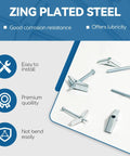 One Eighth Inch By Two Inch Toggle Bolts And Wing Nuts For Drywall Hanging Heavy Items Zinc Plated Carbon Steel Rust Resistant