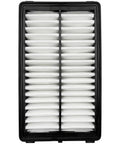 Engine Air Filter Fits Kia Sorento 2021 To 2025, K5 2021 To 2025, Sportage 2023 To 2025, front view of pleated filter in black frame