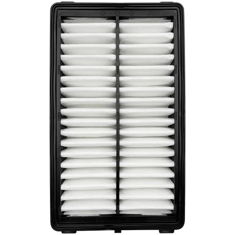 Engine Air Filter Fits Kia Sorento 2021 To 2025, K5 2021 To 2025, Sportage 2023 To 2025, front view of pleated filter in black frame
