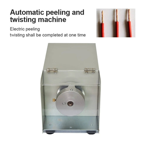 Aoxx Hugb Electric Wire Stripping Machine 1.2 To 4mm with compact metal design, for automatic peeling and twisting of wires.