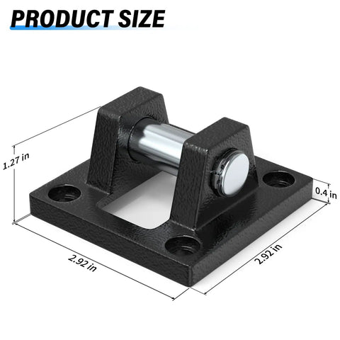 SC63 Air Cylinder Base Connection Fittings Heavy Duty Iron CB63 Standard Type in black iron with dimensions