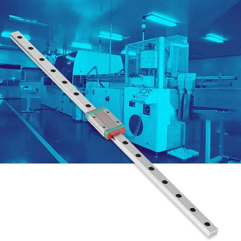 Heavy Duty Metal Linear Motion Guide Slider With MGN12H Mini Rail and Mounting Bracket, 500mm long, used in CNC and 3D printer applications.