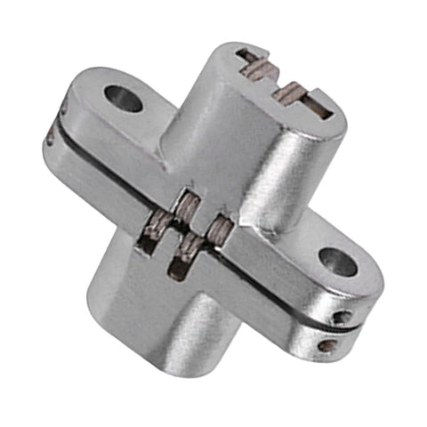 Cross Hinge 180 Degree Invisible Folding Door Hinge For Cabinets And Sliding Doors Zinc Alloy Heavy Duty 10kg Capacity Rustproof
