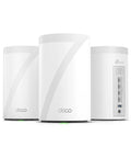 Deco 7 Pro Tri Band WiFi 7 Mesh System For Whole Home Coverage With Six Stream Speeds And Ten Gbps Wired Backhaul