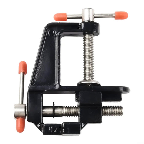 Durable Aluminum Bench Vise With Steel Screw And Handle Handy Lightweight Compact Clamping Tool For Home Workshop