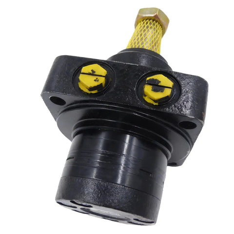 Hydraulic Motor TJ0050US081AAKY TJ0050US081AAAB Replacement for Industrial Hydraulic Motors, black casing with yellow caps