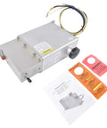 Heavy Duty Electric Over Hydraulic Brake Actuator with 1600 Psi stopping power, aluminum frame, and user manual.