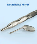 Pro Grade Autoclavable Stainless Steel Dental Mouth Mirror No 5 With Hollow Handle And Ergonomic Grip One Pack Clinically Durable Tool For Exams And Procedures, detachable mirror and handle