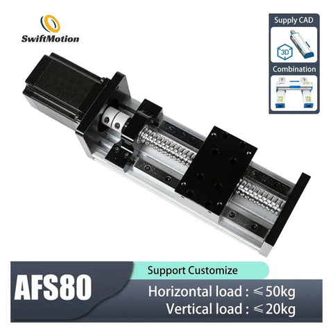 Beefy Pro Grade Double Linear Rail Ball Screw CNC Slide Kit with 300mm stroke for high precision machining and woodworking gantry.