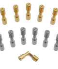 12 sets stainless steel and brass bracket bolt fasteners tactical lock rivets for knife DIY handle assembly EDC knife screws