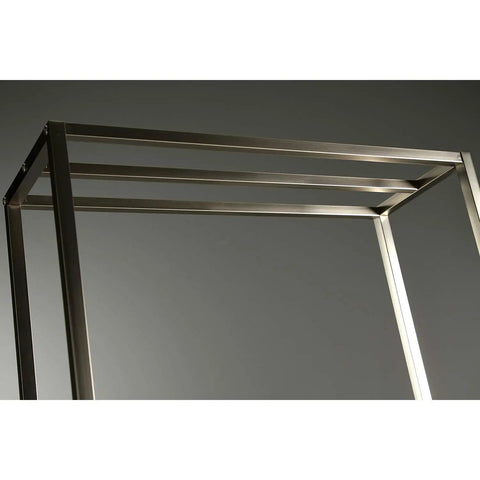 Top view of Edenscape Freestanding Towel Rack Brushed Nickel With Super Sturdy Solid Steel Construction Three 24 Inch Bars