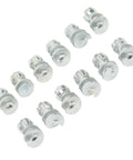 Heavy Duty Tungsten Steel Screw In Tire Studs Deliver Killer Traction And Rock Solid Skid Control For Cars Trucks Forklifts And Motorcycle Applications, silver metal traction studs, 50 pack.
