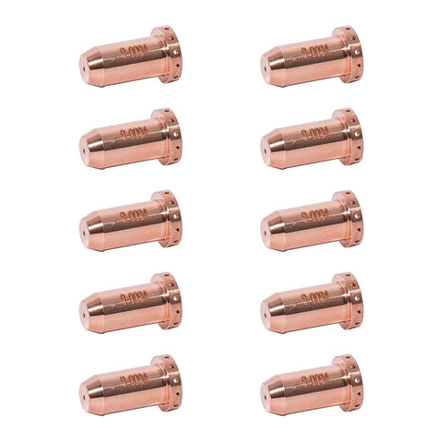 10 Electrodes 9-0096 and 10 Nozzle Tips 9-0094 40A for Cutmaster 42/12 SL40 Torch kit, copper nozzle arrangement