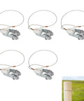 Heavy Duty Electric Fence Tensioner With Integrated Insulator, 5 Pack In Line Wire Strainer And Termination Kit on post
