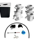 Indoor Vertical Garden Tower For Hydroponics Space Saving 30 Plant Grow System with pump and movable water tank components