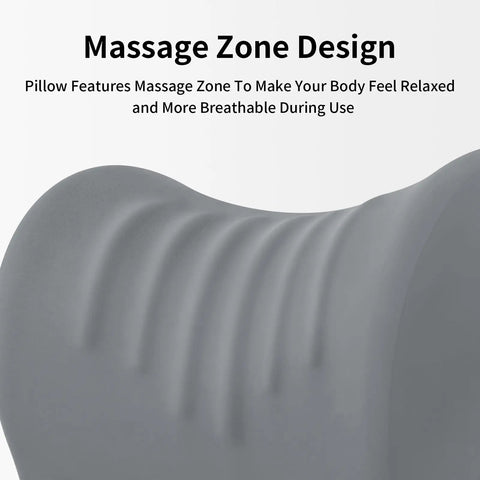 Ergonomic Office Chair Headrest With Adjustable Neck Support And Removable Washable Cover showcasing massage zone design.