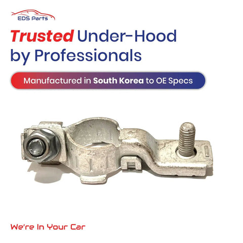 Exact OE Replacement Positive Battery Terminal Post Clamp For Hyundai Kia And Genesis Vehicles with M6 Nut