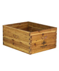 Beeswax Coated Deep Hive Box For 10-Frame Langstroth Hives, rugged wooden beekeeping equipment with customizable interior
