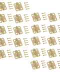 40 Pcs Mini Iron Hinge Set With Screws For Jewelry Boxes And Tiny Chests 270 Degree Rotation Small Wooden Box Hinges