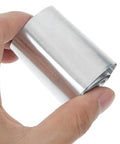 Two Rolls Of Pure Zinc Plate Sheets For Fruit Battery Experiments, Science Kits, And Classroom Chemistry Labs, Stable Voltage Output, Easy Assembly Zinc Anode Material For Educational Projects, rolled zinc sheet held by hand