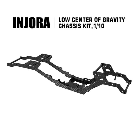 313/324 Millimeter Wheelbase LCG Carbon Fiber Chassis Kit For 1/10 RC Crawler TRX4 Upgrade Parts With Beefy Shock Mounts