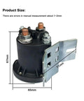 Heavy Duty 12V 24V 200A Electric Stacker Forklift Tail Plate Oil Pump Start Switch Relay DC Contactor with dimensions