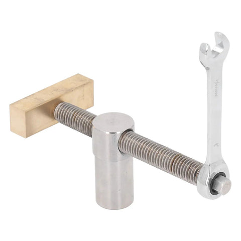 Woodworking Desktop Clip 19mm Bench Dog Clamp For Workbench Vise Fixed Brass Stop Stainless Steel Construction with wrench
