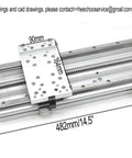 Beefy 300mm CNC Linear Guide Slide Table With 1605 Ball Screw And HG15 Rails 250kg Load Capacity Nema 34 Motor Base