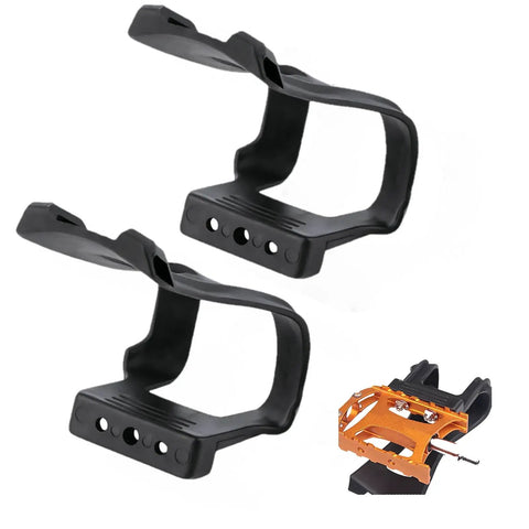 1 Set Half Toe Clip Pedals Strapless Universal Fit For Road Bike Mountain Bike And Exercise Bike Quick Tool Free Install Pedal Clips Accessories For