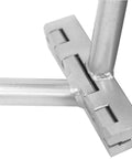 Close-up of the Two Step 90 Degree To 180 Degree Metal Roof Standing Seam Bending Tool, showing hinge detail on heavy-duty hand seamer.
