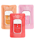 Hydrating Hand Sanitizer Spray Trio Set With Aloe Vera And Essential Oils Featuring Wild Watermelon Velvet Peach Berry Bliss