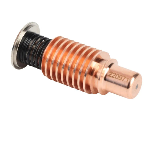 Plasma Cutter Electrode 220971 Copper Consumables Kit high performance for torch tip replacement, durable one-piece, no burrs design.