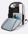 Fireproof Bug Out Backpack For Docs And Tech, 20L Water-Resistant Go Bag That Withstands 1832 Fahrenheit open with tech gear inside