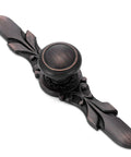 Round Cabinet Knob With Back Plate Set 20 Pack Oil Rubbed Bronze 1.2 Inch Knobs And 5.8 Inch Back Plates close-up view