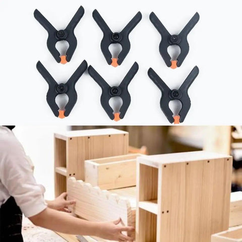 Rock Strong Spring Clamps For DIY Pros Hard Plastic Woodworking Tools 2 Inch Grip Set To Hold Projects Tight Like A Pro. 10-pack