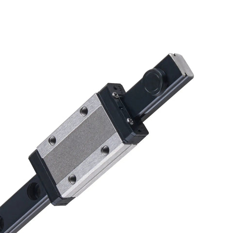 Heavy Duty 650mm Linear Rail Guide Set With Carriage Blocks For 3D Printers And CNC Machines Two Pack Black Finish close-up view