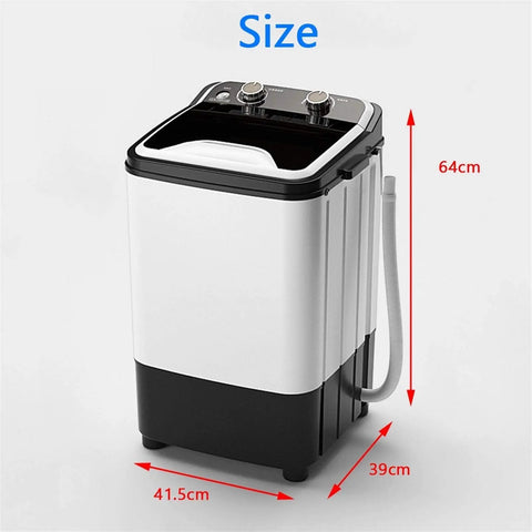 Supercompact Portable Washer And Dryer Combo That Really Gonna Fit Right In Apartments Dorms Condos And Rv Lifestyle Lightweight, dimensions showing 41.5 x 39 x 64 cm.