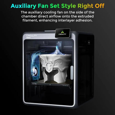 Dope Multicolor 3D Printer With CFS And AI Camera displaying printed mask inside chamber