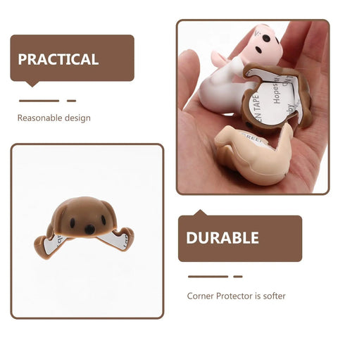 Animal Shaped Silicone Corner Protectors For Furniture 4 Pack Safety Edge Guards with durable cushioned protection in hand